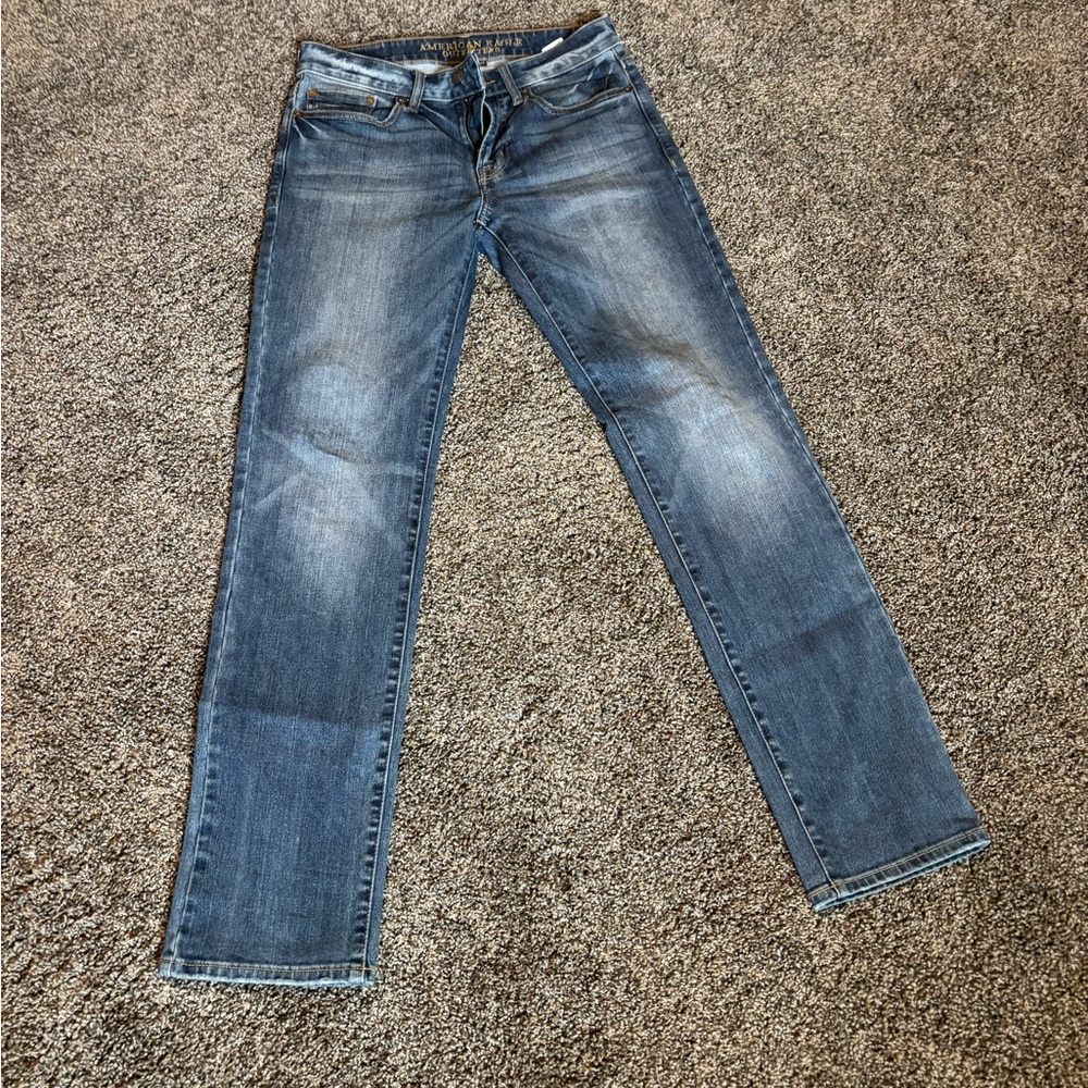 American Eagle Outfitters Slim Straight Blue Jeans